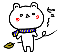 Round and round cheeks polar bear 3 sticker #8742666