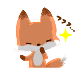 ABEKAWA the Fluffy Fox sticker #8744699
