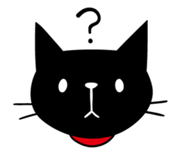 Black cat Monroe English version sticker #8744890