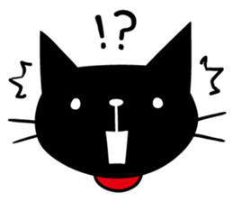 Black cat Monroe English version sticker #8744895