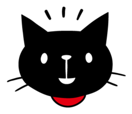 Black cat Monroe English version sticker #8744896