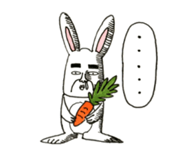 Strange rabbit to come look profusely sticker #8746498