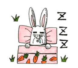 Strange rabbit to come look profusely sticker #8746504