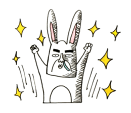 Strange rabbit to come look profusely sticker #8746507