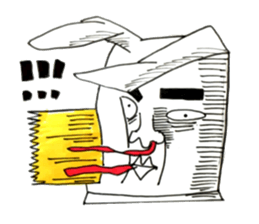 Strange rabbit to come look profusely sticker #8746509