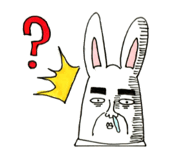 Strange rabbit to come look profusely sticker #8746510