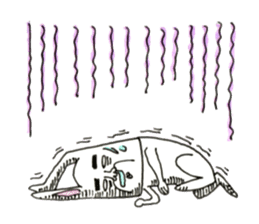 Strange rabbit to come look profusely sticker #8746511