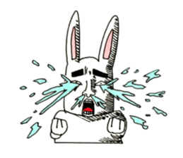 Strange rabbit to come look profusely sticker #8746515