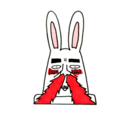 Strange rabbit to come look profusely sticker #8746520