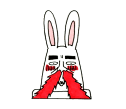 Strange rabbit to come look profusely sticker #8746520