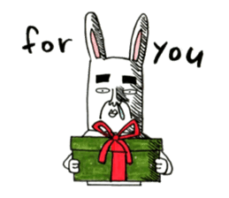 Strange rabbit to come look profusely sticker #8746523
