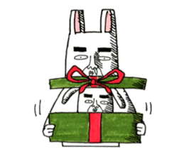 Strange rabbit to come look profusely sticker #8746524