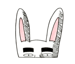 Strange rabbit to come look profusely sticker #8746527