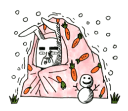 Strange rabbit to come look profusely sticker #8746529