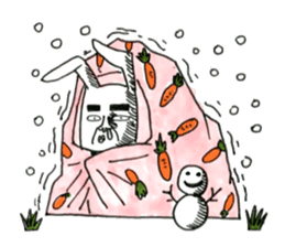 Strange rabbit to come look profusely sticker #8746529