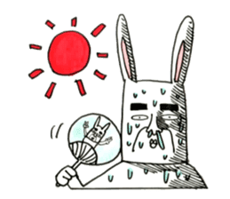 Strange rabbit to come look profusely sticker #8746530