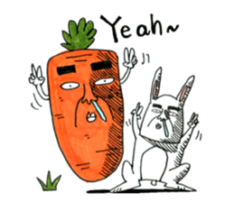 Strange rabbit to come look profusely sticker #8746536