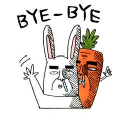 Strange rabbit to come look profusely sticker #8746537