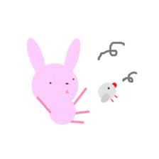 momousa and  little bird sticker #8746636