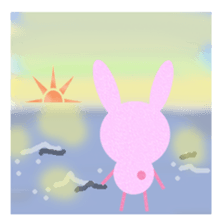 momousa and  little bird sticker #8746651