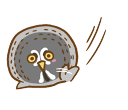 A lot of great grey owl sticker #8747427