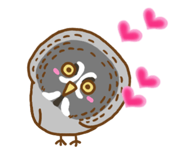 A lot of great grey owl sticker #8747436