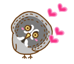 A lot of great grey owl sticker #8747436