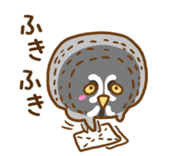 A lot of great grey owl sticker #8747438