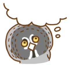 A lot of great grey owl sticker #8747447