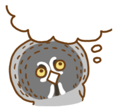 A lot of great grey owl sticker #8747447