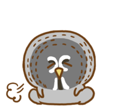 A lot of great grey owl sticker #8747448