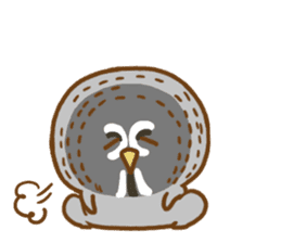 A lot of great grey owl sticker #8747448