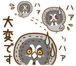 A lot of great grey owl sticker #8747451