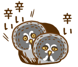 A lot of great grey owl sticker #8747454