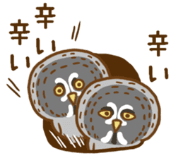 A lot of great grey owl sticker #8747454