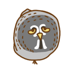 A lot of great grey owl sticker #8747455