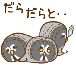 A lot of great grey owl sticker #8747456