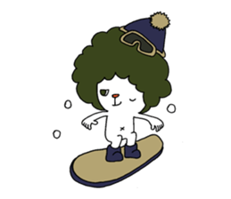 Afro man ! ~winter~ sticker #8747698