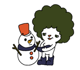 Afro man ! ~winter~ sticker #8747699