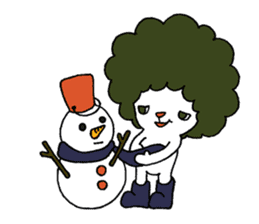 Afro man ! ~winter~ sticker #8747699