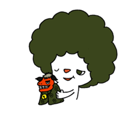 Afro man ! ~winter~ sticker #8747710