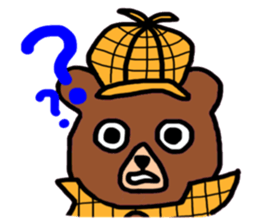 Detective Bear sticker #8747835