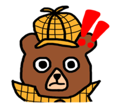 Detective Bear sticker #8747839
