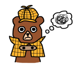 Detective Bear sticker #8747841
