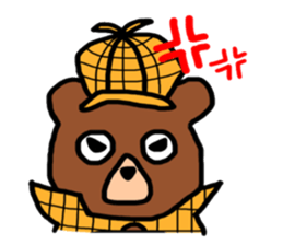 Detective Bear sticker #8747853