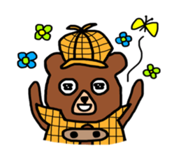 Detective Bear sticker #8747854