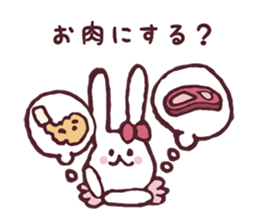 Cooking favorite rabbit. sticker #8748540