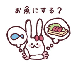 Cooking favorite rabbit. sticker #8748541