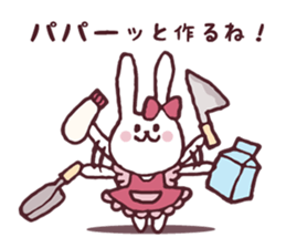 Cooking favorite rabbit. sticker #8748543