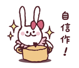 Cooking favorite rabbit. sticker #8748546